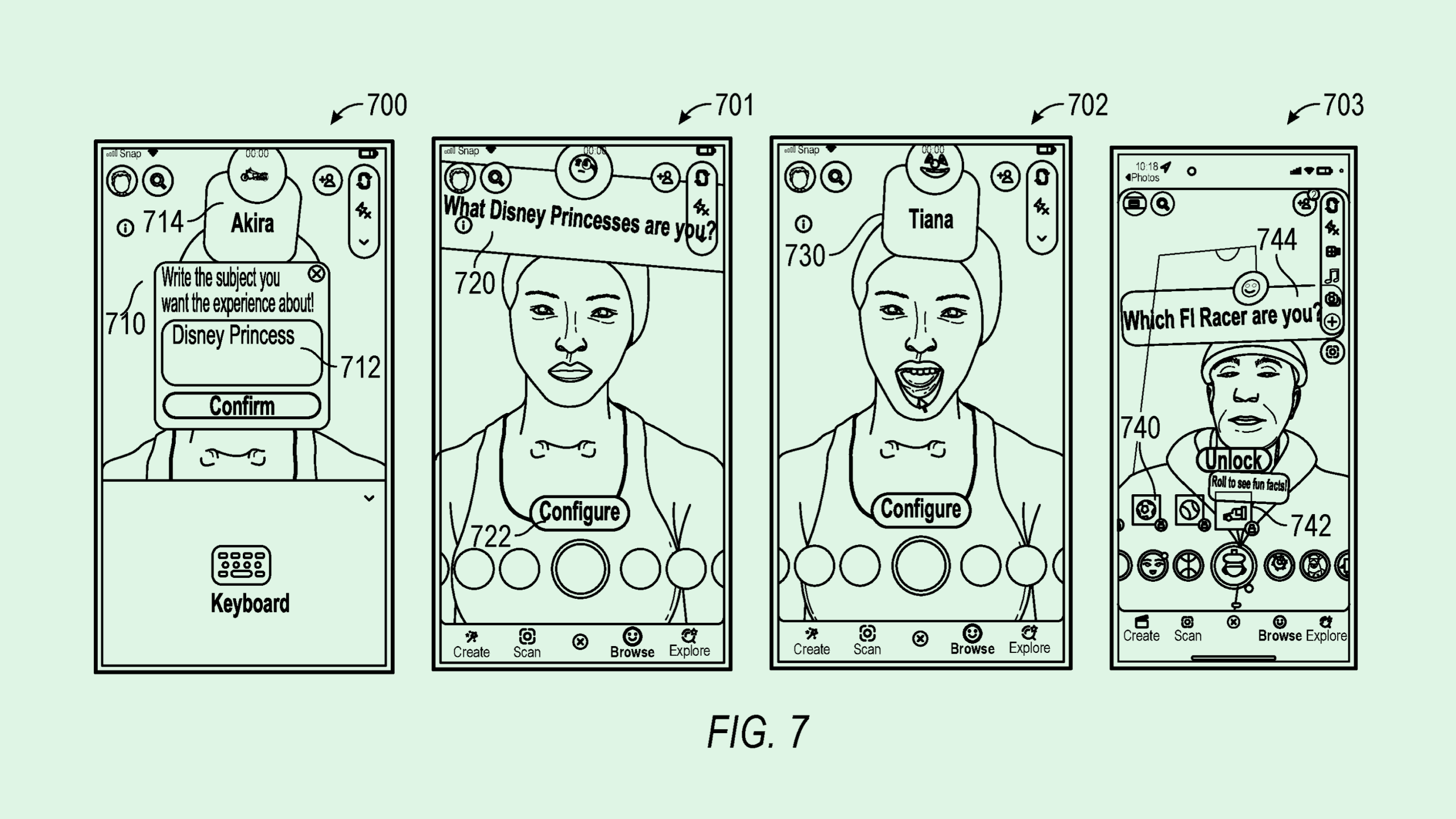 Photo of a Snap patent