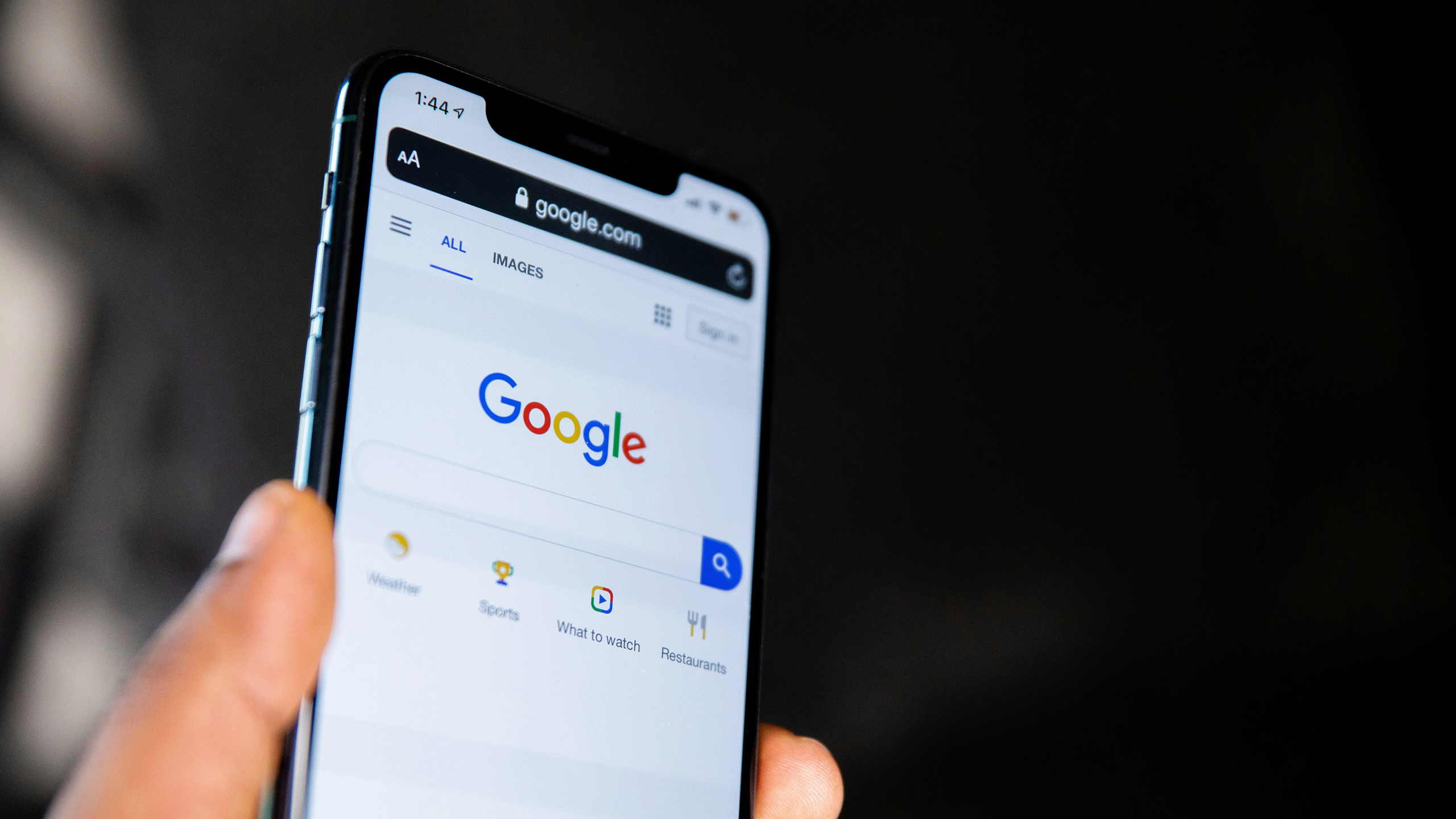 Photo of Google Search on a phone